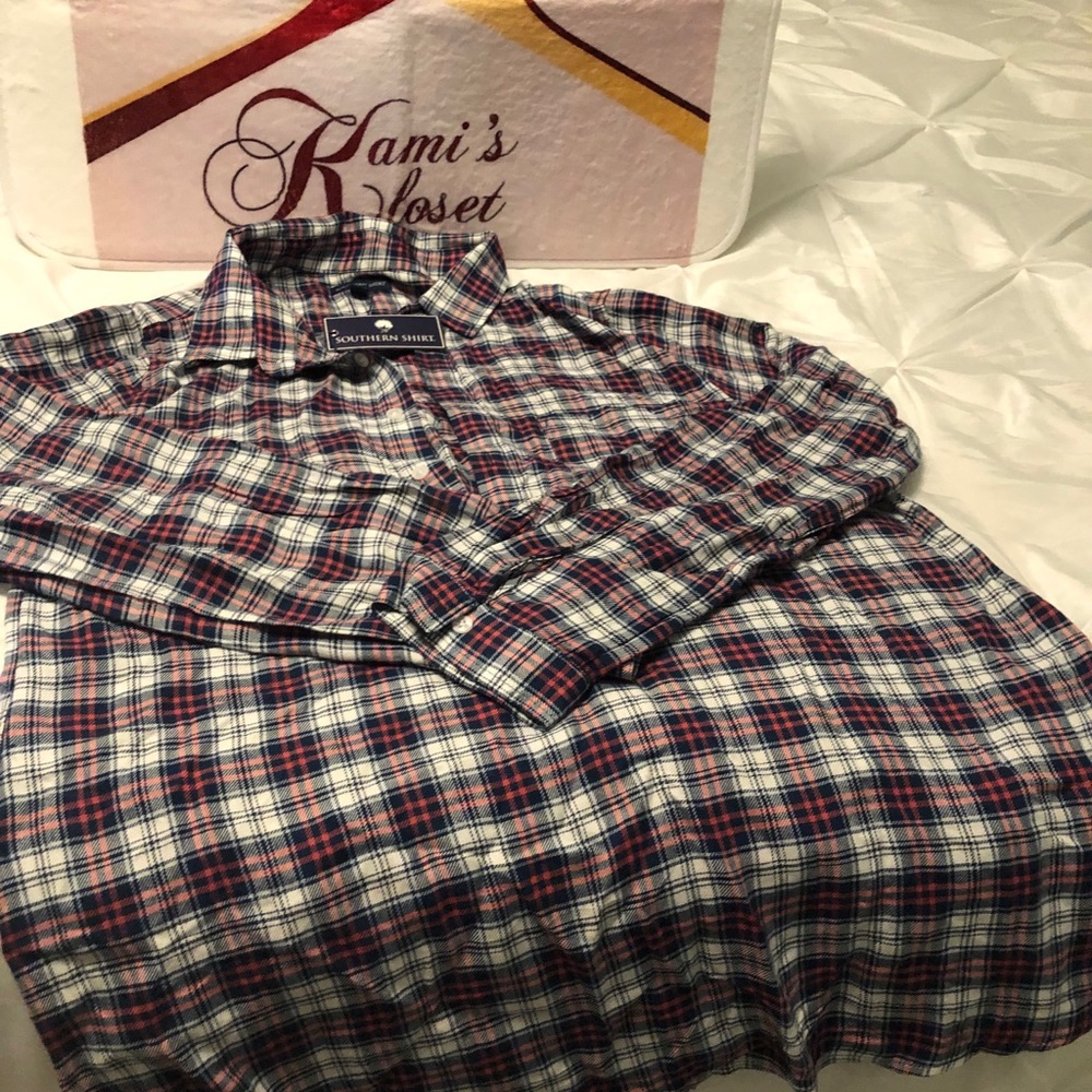 Taylor Tunic pop-over Flannel blouse